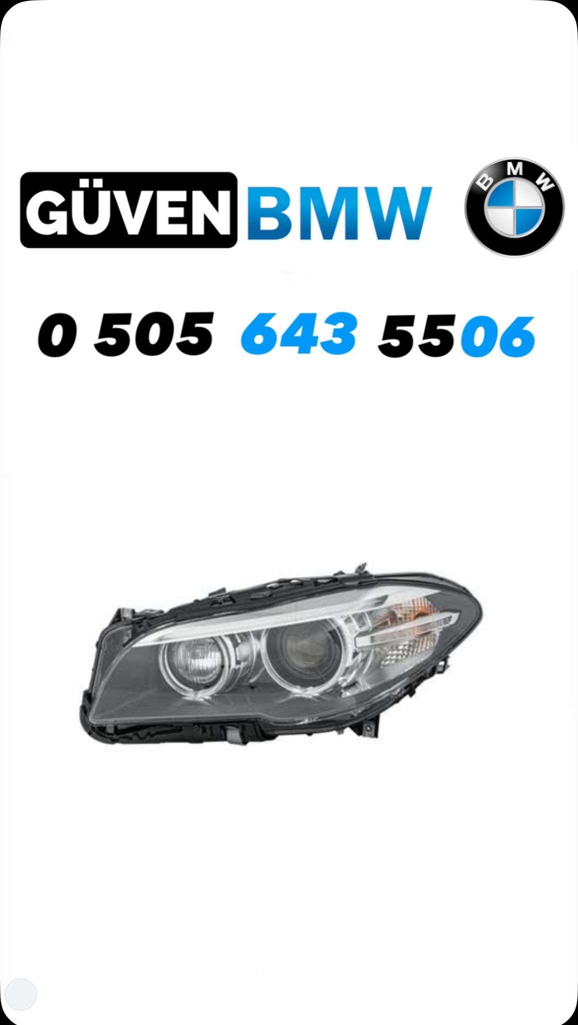 f10 lci sol far çıkma orjinal